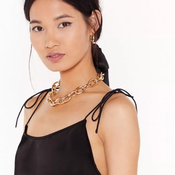 ✨ 3/$15 Nasty Gal Closing In Satin Mini Dress - Picture 4 of 8